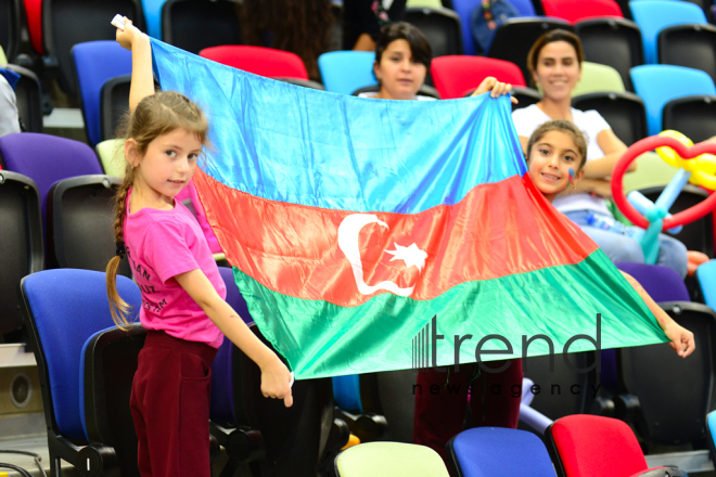 Rhythmic Gymnastics World Championships in Baku – holiday for spectators.Azerbaijan, Baku, September 19  2019